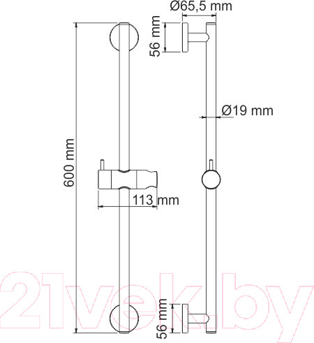 Изображение товара Душевая стойка Wasserkraft A122