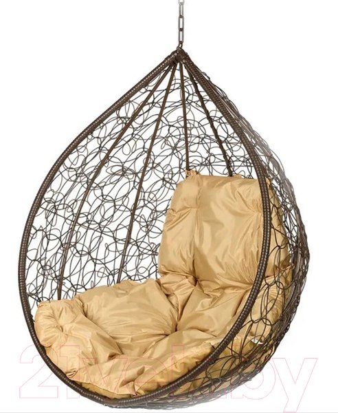 Изображение товара Кресло подвесное BiGarden Tropica Brown BS (без стойки, бежевая подушка)