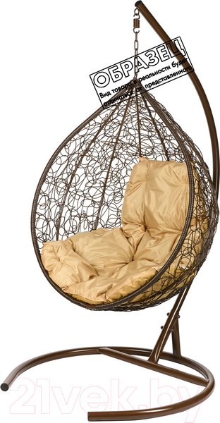 Изображение товара Кресло подвесное BiGarden Tropica Brown BS (без стойки, бежевая подушка)