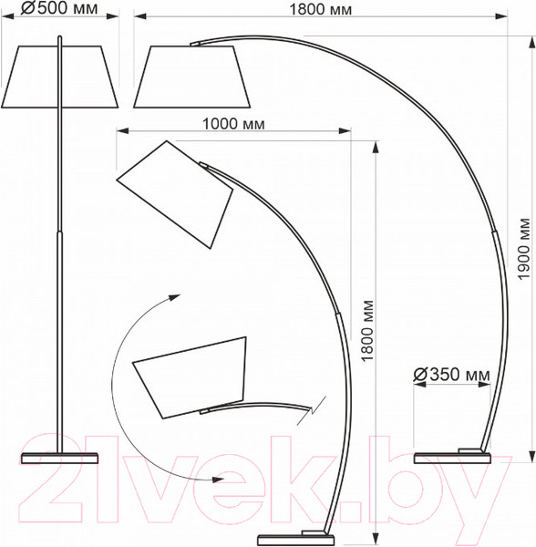Изображение товара Торшер Citilux Арчи CL807010