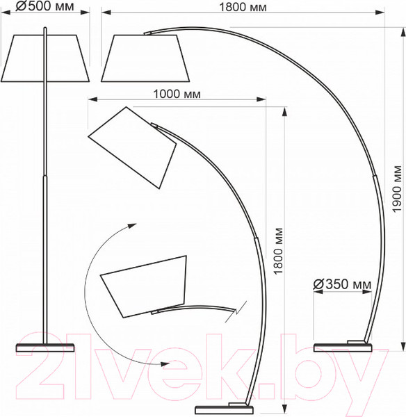 Изображение товара Торшер Citilux Арчи CL807011