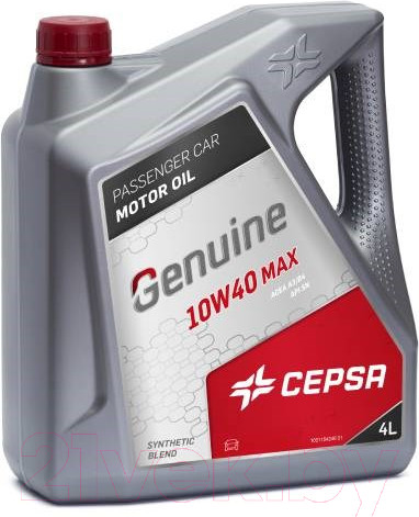 Изображение товара Моторное масло Cepsa Genuine 10W40 Max / 513713690 (4л)