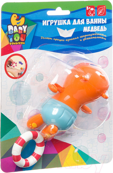 Изображение товара Игрушка для ванной Bondibon Плавающий медведь / ВВ3221