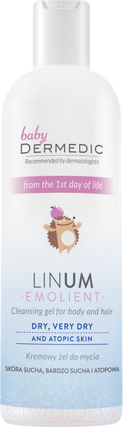 Изображение товара Гель для умывания Dermedic Emolient Linum Baby кремовый (200г)