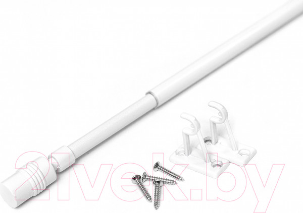 Изображение товара Карниз для штор Lm Decor Cafe Цилиндр KF102 (белый глянец, 0.4-0.6м)