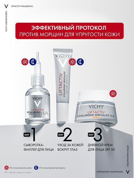 Изображение товара Крем для лица Vichy Liftactiv Supreme Против морщин для упругости кожи SPF30 (50мл)