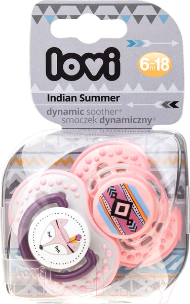 Изображение товара Набор пустышек Lovi Indian Summer динамичная / 22/876girl (2шт)