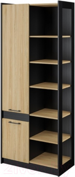 Изображение товара Шкаф Мебель-Неман Стенли МН-037-09 (дуб прованс/черный)