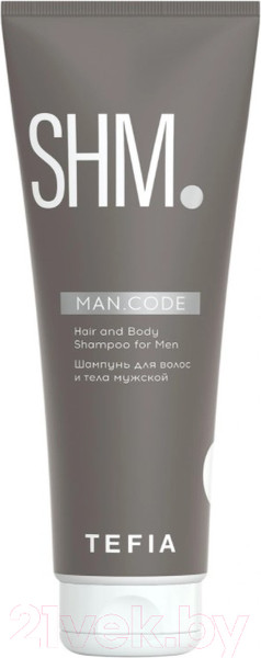 Изображение товара Шампунь для волос Tefia Man.Code для волос и тела мужской (285мл)