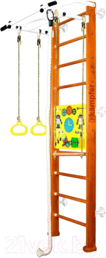 Изображение товара Детский спортивный комплекс Kampfer Helena Wall Busyboard (классический стандарт/бизиборд желтый)