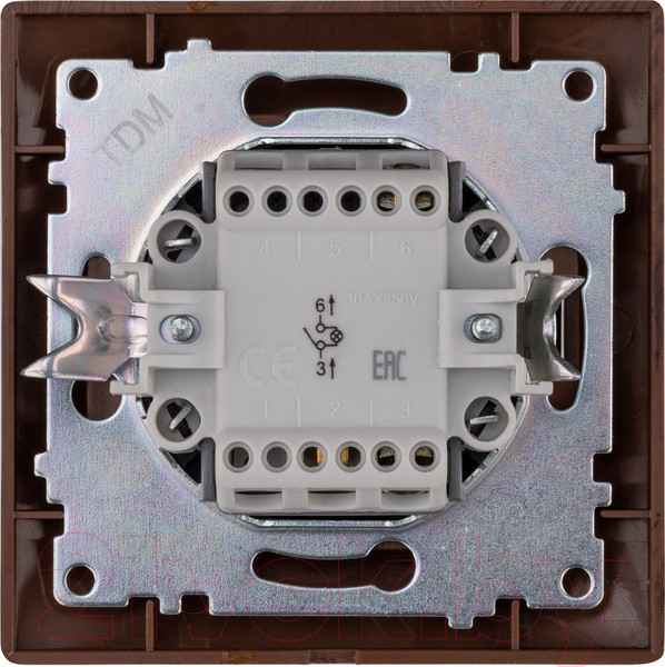 Изображение товара Выключатель TDM Лама SQ1815-0404 (венге)