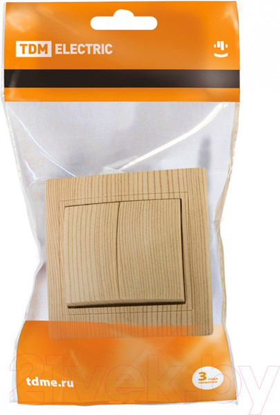 Изображение товара Выключатель TDM Лама SQ1815-0302 (сосна)