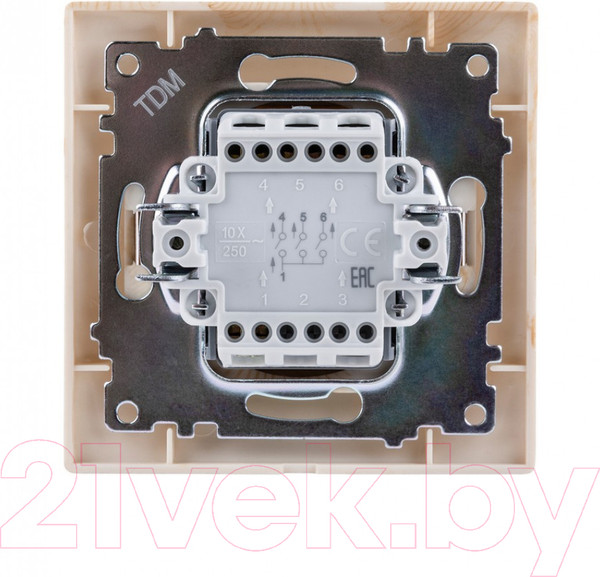 Изображение товара Выключатель TDM Лама SQ1815-0303 (сосна)