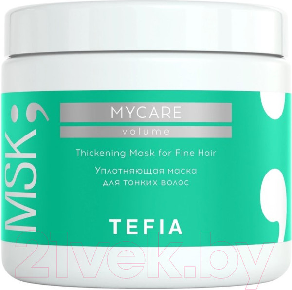 Изображение товара Маска для волос Tefia Mycare Volume Уплотняющая для тонких волос (500мл)