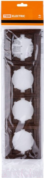 Изображение товара Рамка для выключателей и розеток TDM Лама SQ1815-0432 (венге)