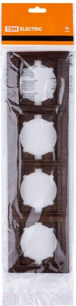 Изображение товара Рамка для выключателей и розеток TDM Лама SQ1815-0437 (венге)