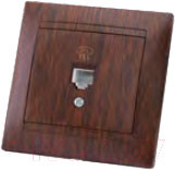 Изображение товара Розетка TDM Лама SQ1815-0415 (венге)