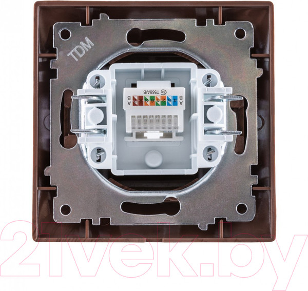 Изображение товара Розетка TDM Лама SQ1815-0416 (венге)