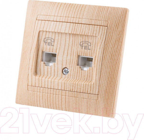 Изображение товара Розетка TDM Лама SQ1815-0318 (сосна)