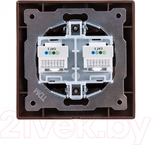 Изображение товара Розетка TDM Лама SQ1815-0418 (венге)