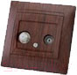 Изображение товара Розетка TDM Лама SQ1815-0420 (венге)