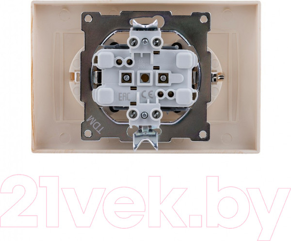 Изображение товара Розетка TDM Лама SQ1815-0313 (сосна)