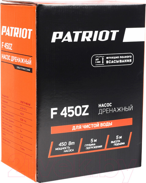 Изображение товара Дренажный насос PATRIOT F 450Z