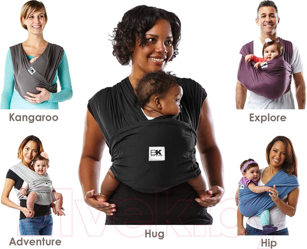 Изображение товара Слинг Baby K'tan Original Black (XS)