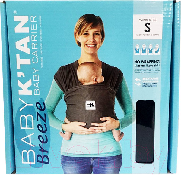 Изображение товара Слинг Baby K'tan Breeze Charcoal (S)
