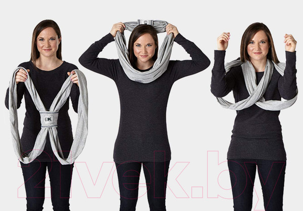 Изображение товара Слинг Baby K'tan Breeze Charcoal (XS)