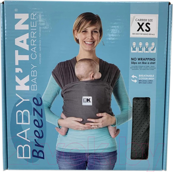 Изображение товара Слинг Baby K'tan Breeze Charcoal (XS)