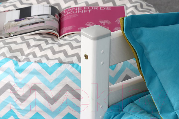 Изображение товара Двухъярусная кровать детская Мебельград Адель (белый)