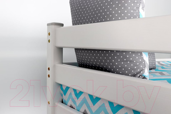 Изображение товара Двухъярусная кровать детская Мебельград Адель (белый)