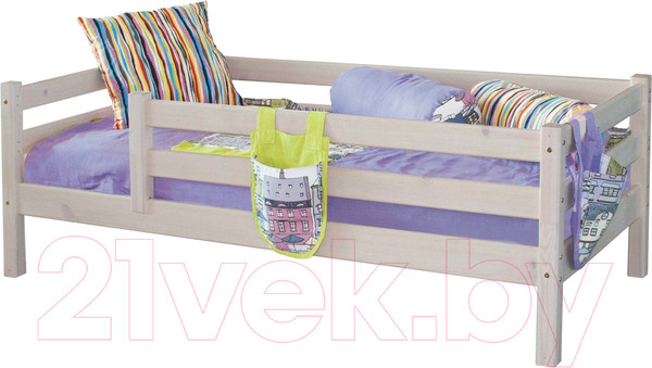 Изображение товара Кровать-тахта Мебельград Соня вариант 3 (массив сосны прозрачный лак)