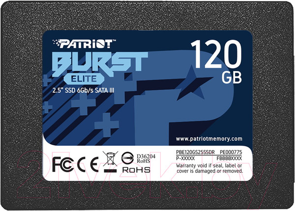 Изображение товара SSD диск Patriot Burst Elite 120GB (PBE120GS25SSDR)