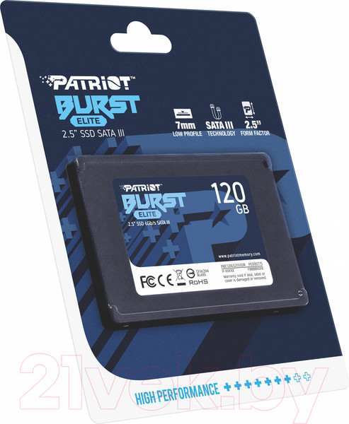 Изображение товара SSD диск Patriot Burst Elite 120GB (PBE120GS25SSDR)