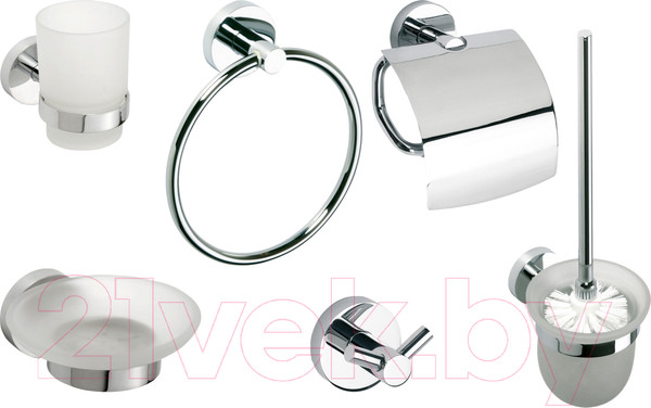 Изображение товара Набор аксессуаров для ванной и туалета Bemeta Omega 204601