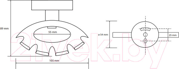 Изображение товара Держатель для зубной щетки Bemeta 104110030