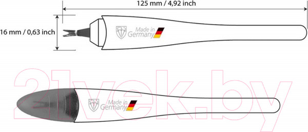 Изображение товара Триммер для удаления кутикулы Three Swords SB 4949 (черный)