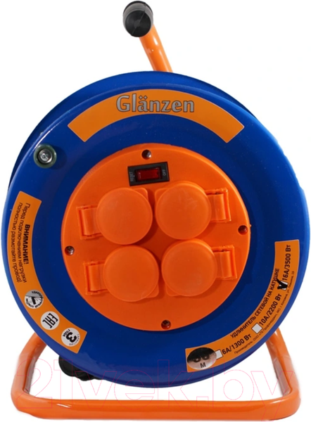 Изображение товара Удлинитель на катушке Glanzen EB-30-009