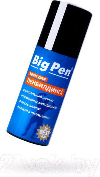 Изображение товара Лубрикант-крем Bioritm Big Pen для увеличения пениса для мужчин / 90002 (50г)
