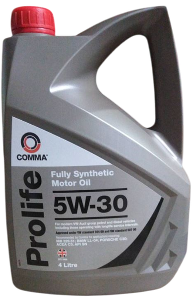 Изображение товара Моторное масло Comma Prolife 5W30 / PRO4L (4л)