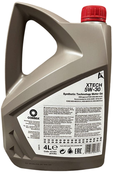 Изображение товара Моторное масло Comma Xtech 5W30 / XTC4L (4л)