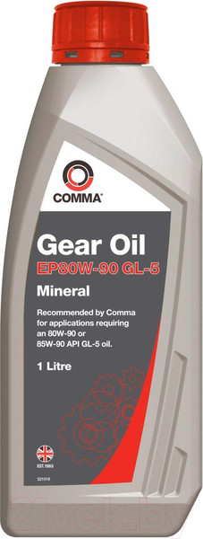 Изображение товара Трансмиссионное масло Comma Gear Oil GL-5 80W90 / EP80901L (1л)