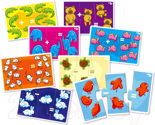 Изображение товара Набор пазлов Десятое королевство Складываем-вычитаем / 02505