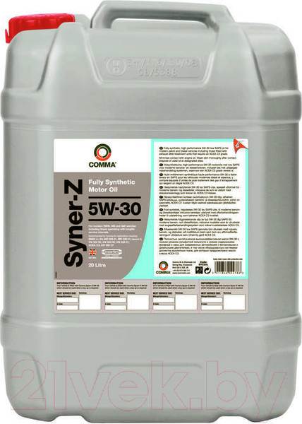 Изображение товара Моторное масло Comma Syner-Z 5W30 / SYZ20L (20л)
