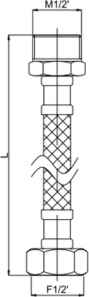 Изображение товара Гибкая подводка Rubineta В/Н 611050