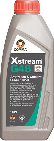 Изображение товара Антифриз Comma BASF Glysantin G48 концентрат / XSG1L (1л, зеленый)