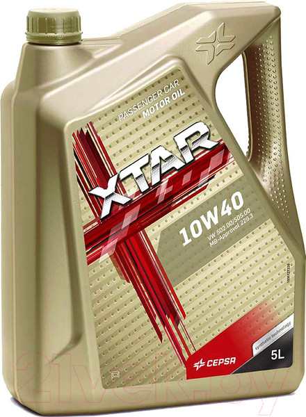 Изображение товара Моторное масло Cepsa Xtar 10W40 Synthetic / 513973090 (5л)