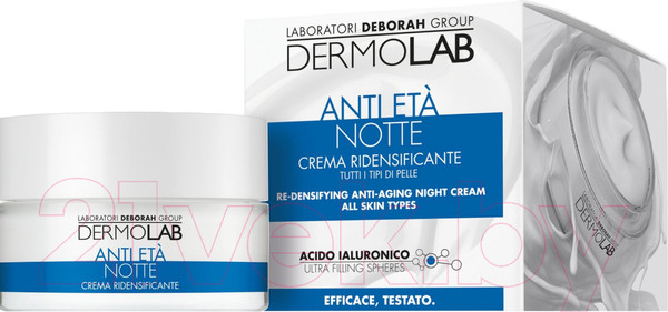 Изображение товара Крем для лица Deborah Milano DermoLab Re-Densifying Anti-Aging ночной для всех типов кожи (50мл)